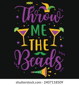 Mardi gras or Mexican festivals typography tshirt design 