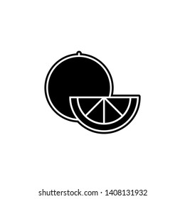 Mardi gras, orange icon. Simple glyph, flat vector of Mardi Gras icons for UI and UX, website or mobile application