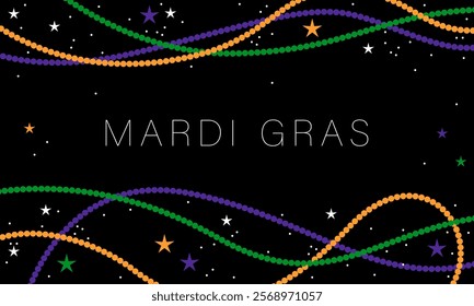 Mardi gras party background vector illustration