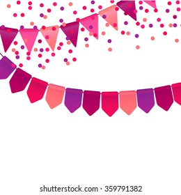Mardi Gras party bunting