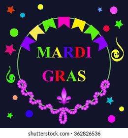 Mardi Gras party bunting background EPS 10 vector royalty free stock illustration Perfect for ads, poster, flier, signage, promotion, greeting card, blog, invitation