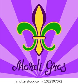 Mardi Gras poster, vector illustration