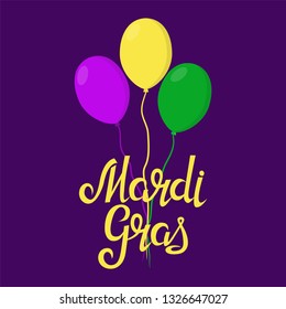 Mardi Gras poster, vector illustration