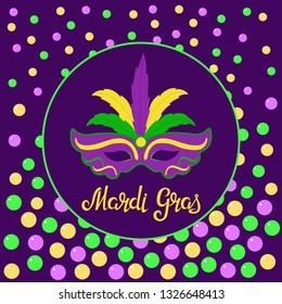 Mardi Gras poster, vector illustration