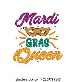 Mardi gras queen t shirt design