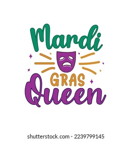 Mardi gras queen t shirt design