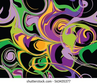 Mardi Gras seamless line marble pattern, Vector illustration. Ideal for wallpaper, patterns, web page background, textiles, holiday greeting cards.