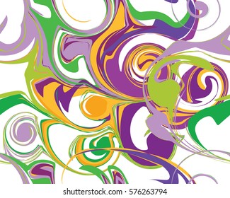 Mardi Gras seamless line marble pattern, Vector illustration. Ideal for wallpaper, patterns, web page background, textiles, holiday greeting cards.