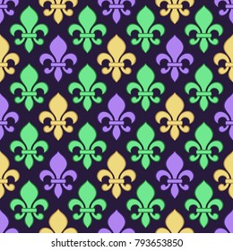 Mardi Gras Seamless Pattern.