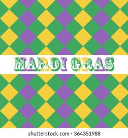 Mardi Gras seamless pattern background.