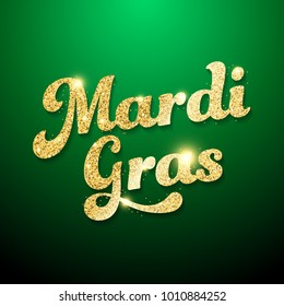 Mardi Gras shiny text