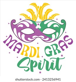 MARDI GRAS SPIRIT- MARDI GRAS T-SHIRT DESIGN