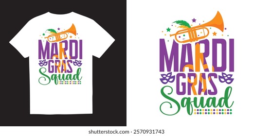 Mardi gras squad design, Mardi Gras Tshirt design, Happy Mardi Gras Png, Fleur De Lis Png, Mardi Gras Coquette Bow tshirt design, Hand Drawn, Brushstroke