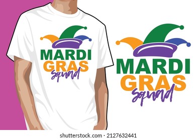 Mardi Gras Squad T-shirt Design