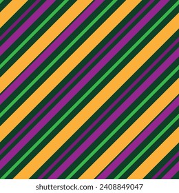 Mardi gras striped seamless pattern. Vector background for textile. Vector Illustration. EPS10