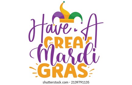Mardi Gras SVG Design Template