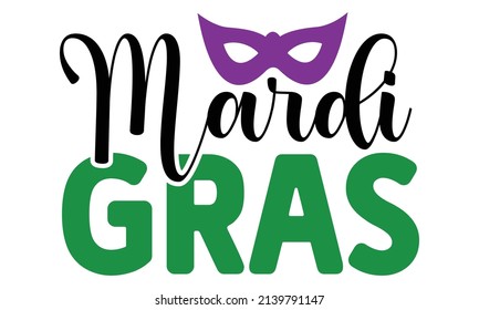 Mardi Gras SVG Design Template