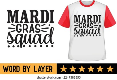 Mardi gras svg t shirt design