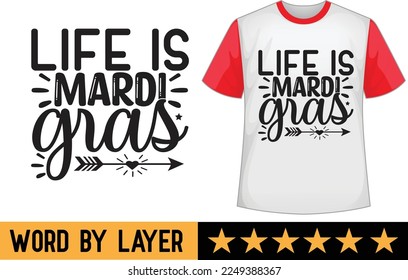 Mardi gras svg t shirt design