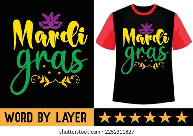 Mardi gras svg t shirt design