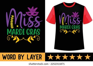 Mardi gras svg t shirt design