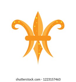 Mardi gras symbol. Fleur de lys. Vector illustration design