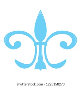 Mardi gras symbol. Fleur de lys. Vector illustration design