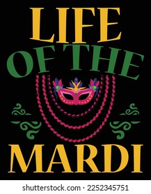 Mardi Gras T shirt design, T shirt design