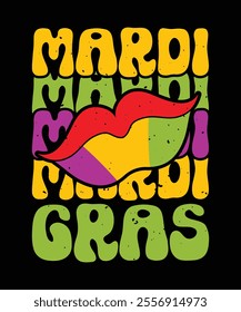 Mardi gras t shirt design mardi gras typography vector illustration