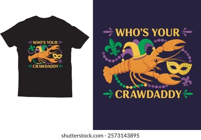 Mardi gras t shirt design vector