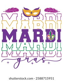 Mardi Gras T- Shirt Design