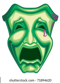 Mardi Gras Tragedy Mask