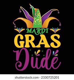 mardi gras tshart design vector