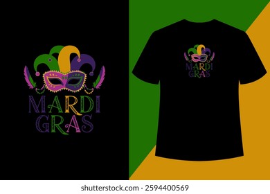 Mardi Gras T-shirt Design, T-shirt Design, Mardi Gras