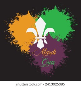 MARDI GRAS T-SHIRT DESIGN BEAUTIFUL VECTOR