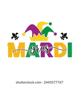 Mardi Gras T-Shirt Design, Mardi Gras Day 2024.