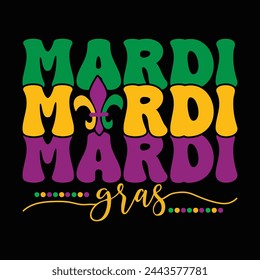 Mardi Gras T-Shirt Design, Mardi Gras Day 2024. svg