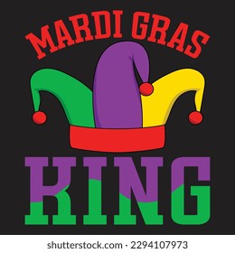 Mardi gras t-shirt design. Mardi gras related quotes or background or elements