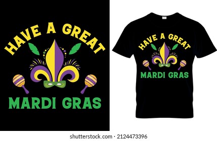Mardi Gras T-shirt Design Template