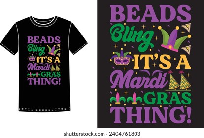 Mardi Gras T-shirt Design template or Vector Mardi Gras t shirt, Typography t-shirt design, Mardi Gras Y'all