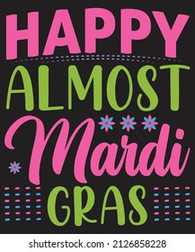 Mardi Gras T-shirt Design Vector