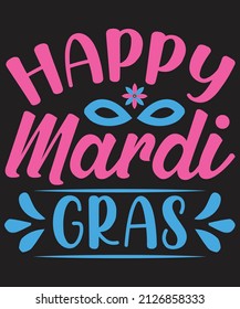 Mardi Gras T-shirt Design Vector