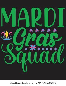 Mardi Gras T-shirt Design Vector