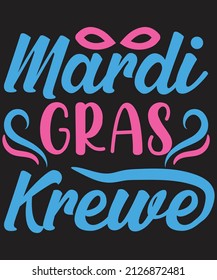 Mardi Gras T-shirt Design Vector