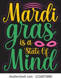 Mardi Gras T-shirt Design Vector