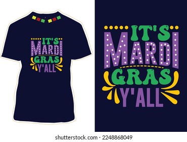 Mardi Gras T-Shirt Design Vector