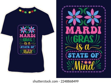 Mardi Gras T-Shirt Design Vector