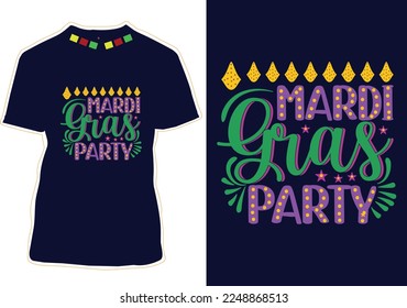 Mardi Gras T-Shirt Design Vector