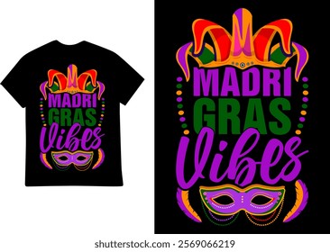 Mardi Gras T-shirt Design VECTOR