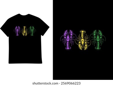 Mardi Gras T-shirt Design VECTOR